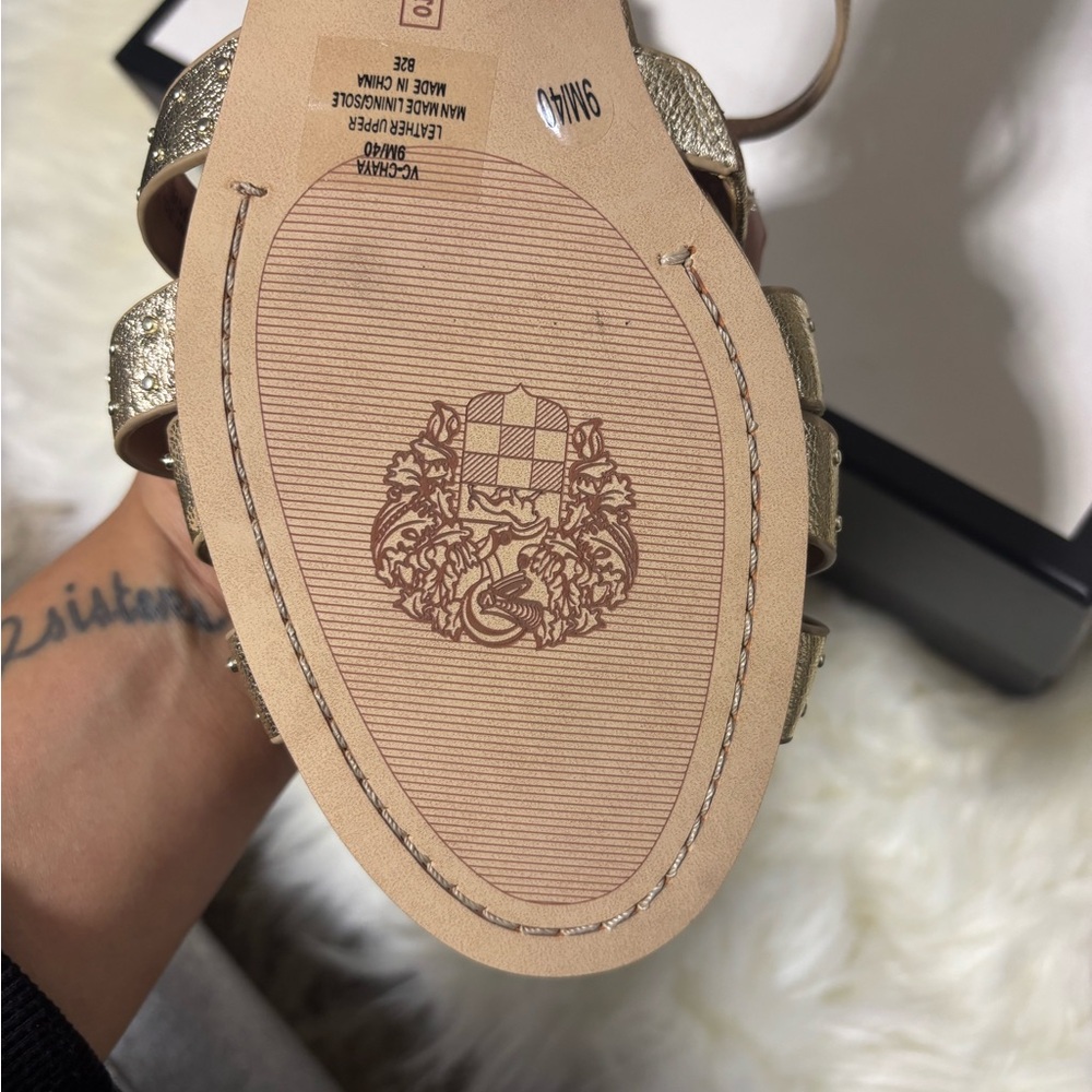 Vince Camuto Metallic Gold Sandals - Picture 3 of 3